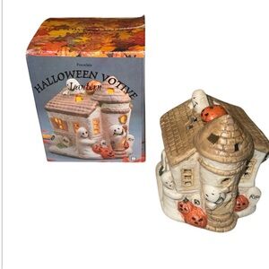 VINTAGE Halloween Votive 3” Lantern Candle House Decor